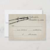 Winterhek reactie RSVP kaartje (Voorkant)