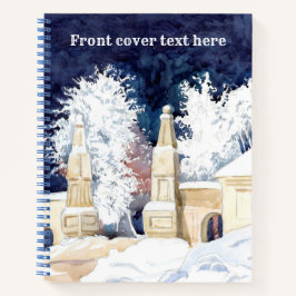 Winterhek 's nachts notitieboek