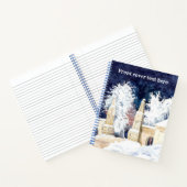 Winterhek 's nachts notitieboek (Binnen)