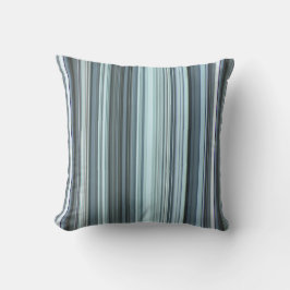 Winterhemel Aqua Blauwe Streep Kussen