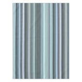 Winterhemel Aqua Blauwe Streep Tafelkleed (Voorkant)