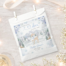 Winterhert Blauwe Sneeuwvlok Baby Shower