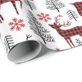 Winterhert Cadeaupapier (Rol Hoek)