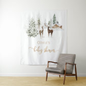 Winterhert genderneutraal wandkleed (In situ)