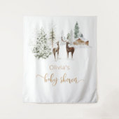 Winterhert genderneutraal wandkleed (Voorkant)