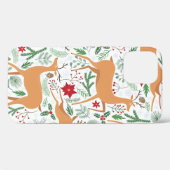  winterhert naadloos. Kerstmis Case-Mate iPhone Case (Achterkant (horizontaal))
