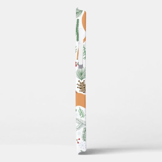  winterhert naadloos. Kerstmis Case-Mate iPhone Case (Achterkant / Links)