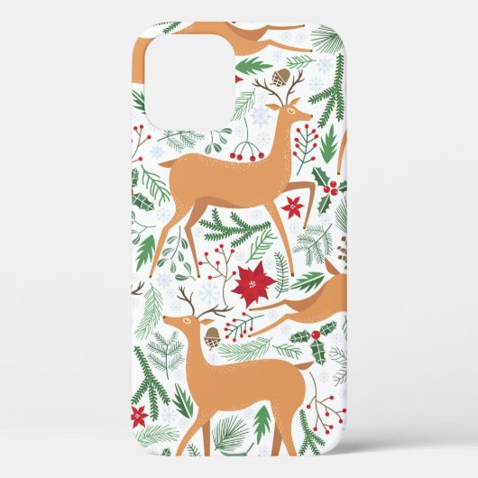  winterhert naadloos. Kerstmis Case-Mate iPhone Case (Achterkant)
