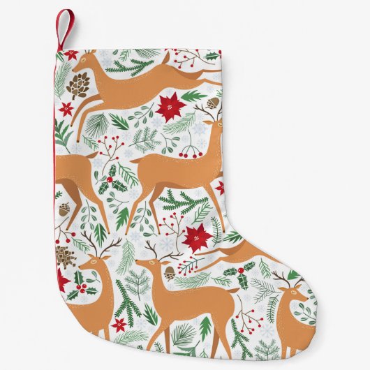 winterhert naadloos. Kerstmis Kleine Kerstsok (Voorkant)