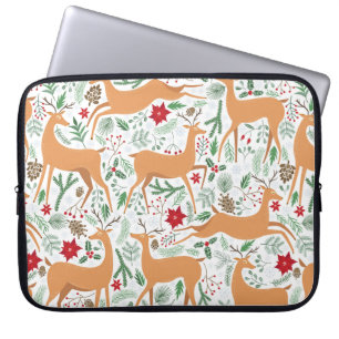winterhert naadloos. Kerstmis Laptop Sleeve