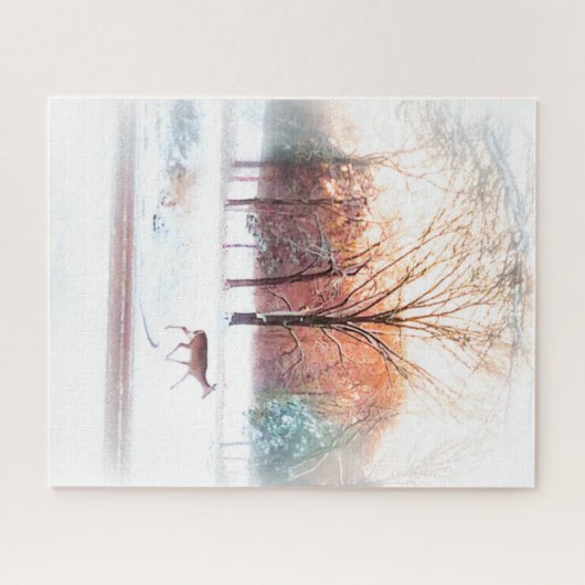 Winterherten 3 legpuzzel (Horizontaal)