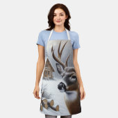 Winterherten/Buck art Schort (Gedragen)