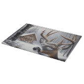 Winterherten/Buck art Snijplank (Hoek)