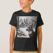 Winterherten/Buck art T-shirt (Voorkant)