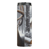 Winterherten/Buck art Thermosbeker (Achterkant)