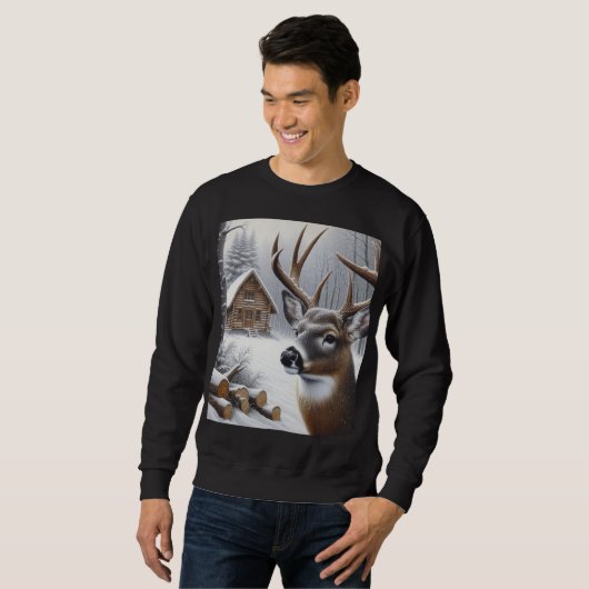 Winterherten/Buck art Trui (Voorkant volledig)