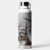 Winterherten/Buck art Waterfles (Achterkant)