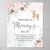 Winterherten hoe groot is mama's buikspel poster (Voorkant)