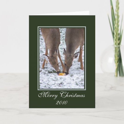 Winterherten / Kerst Kaart (Voorkant)