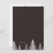 Winterherten Kerstkaart Kaart (Achterkant)