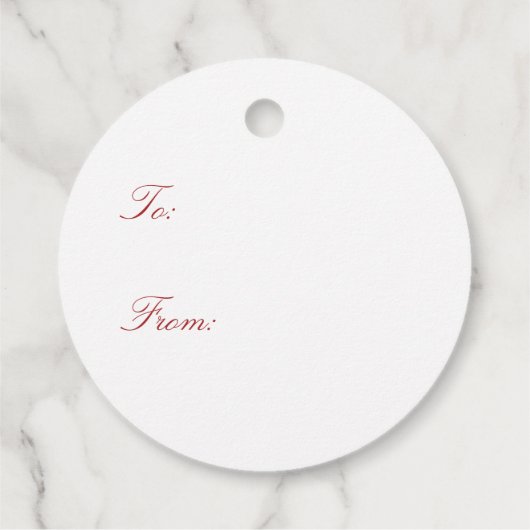 Winterhertenkrans Bedankjes Labels (Achterkant)