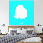 Winterheupdoek Canvas Afdruk (Insitu (Slaapkamer))