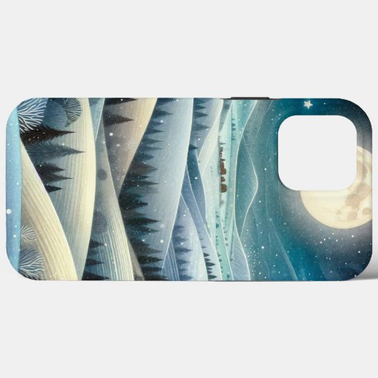 Winterheuvels Case-Mate iPhone Case (Achterkant (horizontaal))