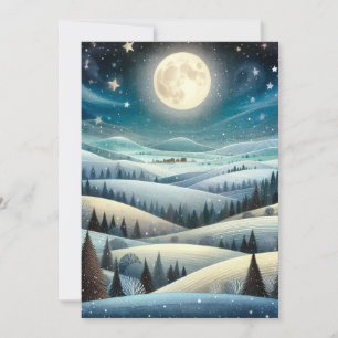 Winterheuvels Feestdagenkaart