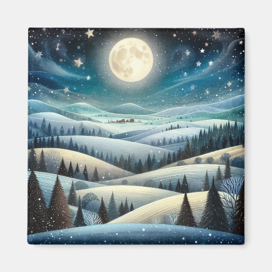 Winterheuvels Magneet (Voorkant)