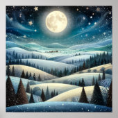 Winterheuvels Poster (Voorkant)