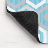 Winterhexagonen en Stripes Muismat (Hoek)