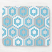 Winterhexagonen en Stripes Muismat (Voorkant)