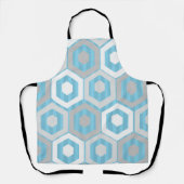 Winterhexagonen en Stripes Schort (Voorkant)