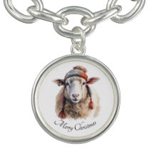 Winterhoed Kerst Schaap Aangepaste Tekst