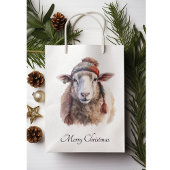 Winterhoed Kerst Schaap Aangepaste Tekst Medium Cadeauzakje