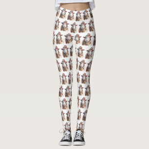 Winterhoed Kerstschaap Herhalend Patroon Leggings