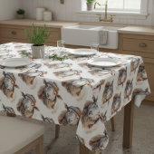 Winterhoed Kerstschaap Herhalend Patroon Tafelkleed