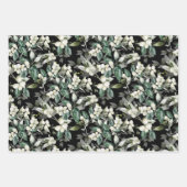 Winterholly vertakt groen patroon waterverf inpakpapier vel (Voorkant 2)