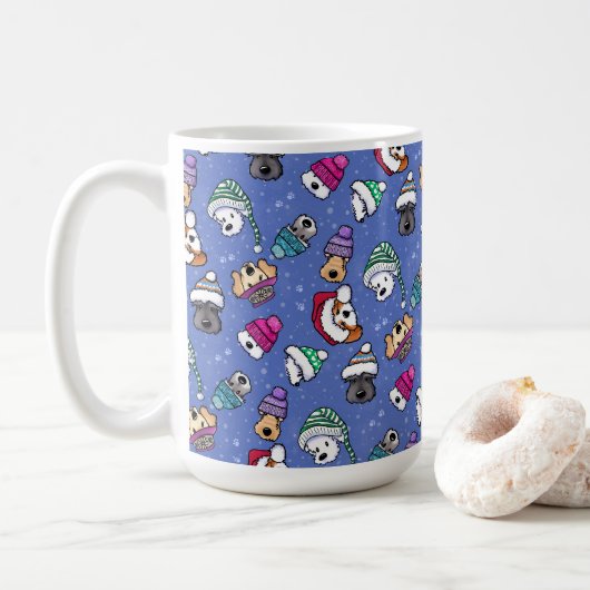 Winterhond Koffiemok (Met donut)