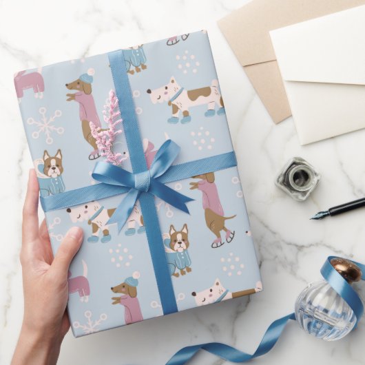 Winterhonden Cadeaupapier (Geschenken)