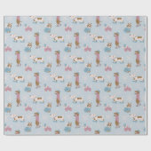 Winterhonden Cadeaupapier (Vlak)