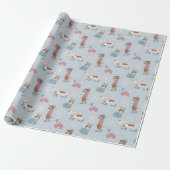 Winterhonden Cadeaupapier (Uitgerold)
