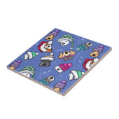 Winterhonden Tegeltje (Zijkant)