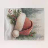 Winterhoofdtelefoonpuzzel Legpuzzel (Horizontaal)