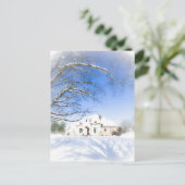 Winterhuis 2 briefkaart (Staand voorkant)