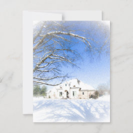 Winterhuis 2 briefkaart