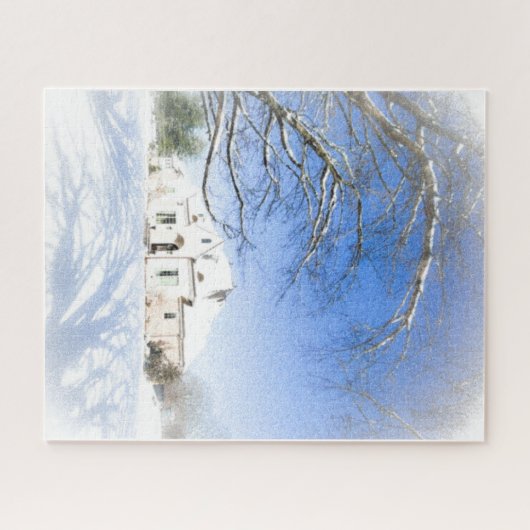 Winterhuis 2 legpuzzel (Horizontaal)