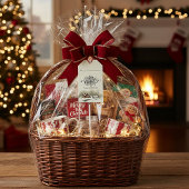 Winterhuis gepersonaliseerde Kerstmis Cadeaulabel