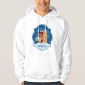 Winterhuis in de sneeuw hoodie (Voorkant)