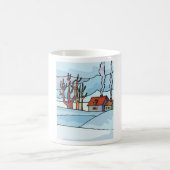 Winterhuis Landschap Koffiemok (Center)